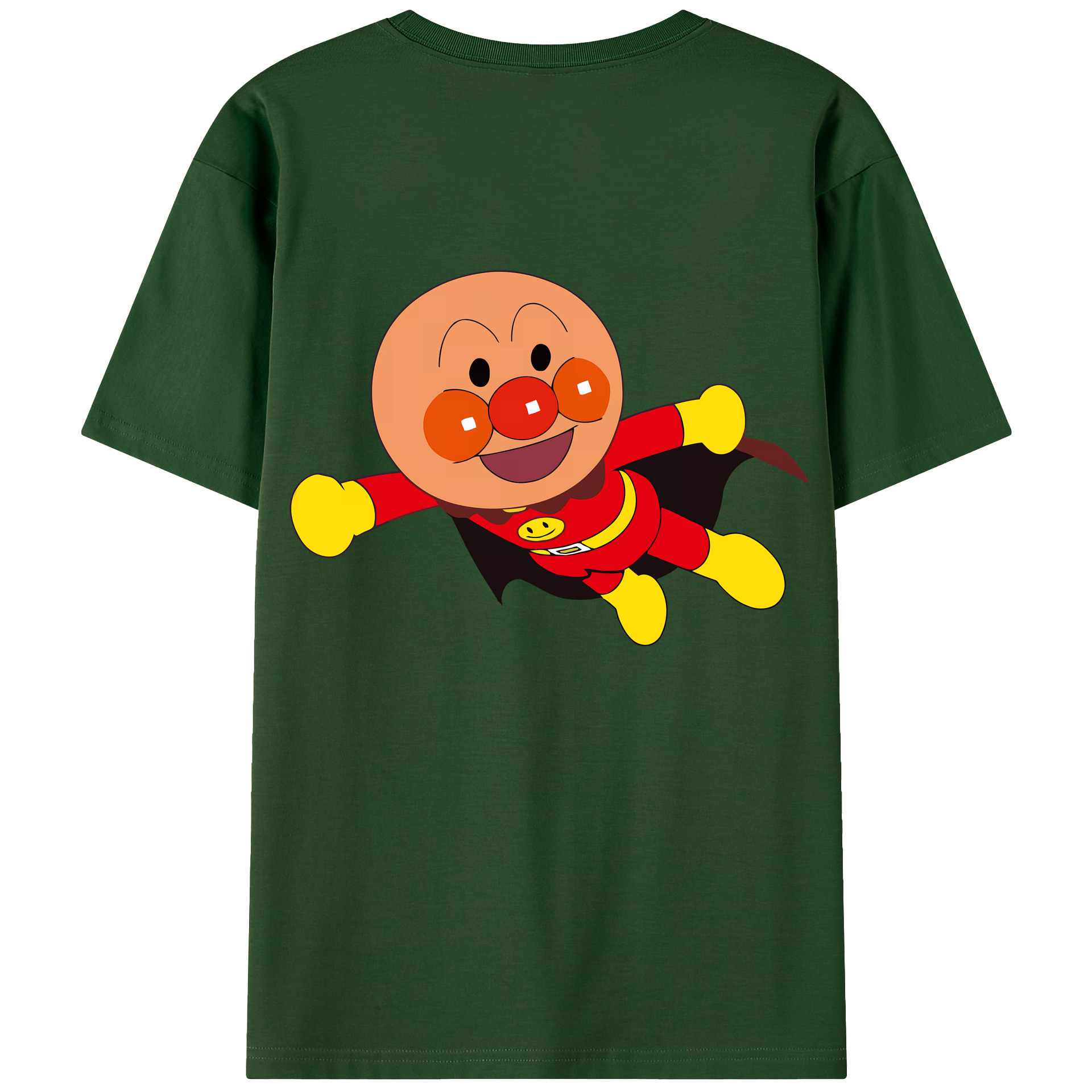 （画像用） アンパンマン Anpanman 綿100％半袖Tシャツ（背面プリント）